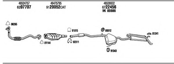 FONOS FI35018 Exhaust System